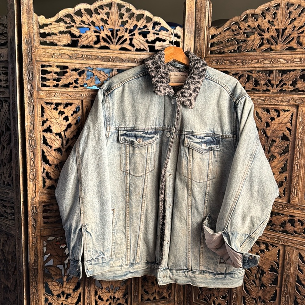 Sherpa lined denim jacket by We The Free